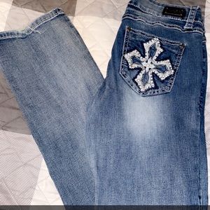 Wired heart boot cut jeans